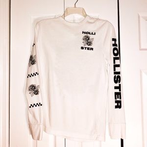 Hollister Long Sleeve White T-Shirt